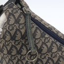 Christian Dior Trotter Canvas Shoulder Bag Navy Silver Auth ka1785-14