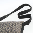 Christian Dior Trotter Canvas Shoulder Bag Navy Silver Auth ka1785-8