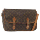 LOUIS VUITTON Monogram Gibeciere GM Shoulder Bag M42246 LV Auth ka179-1