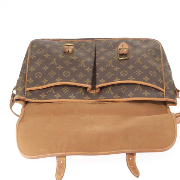 LOUIS VUITTON Monogram Gibeciere GM Shoulder Bag M42246 LV Auth ka179