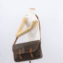LOUIS VUITTON Monogram Gibeciere GM Shoulder Bag M42246 LV Auth ka179-25