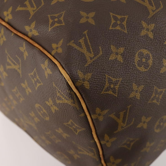 LOUIS VUITTON Monogram Sac Souple 45 Boston Bag M41624 LV Auth ka1790