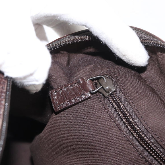 GUCCI GG Supreme Hand Bag PVC Beige 140959 Auth ka1794