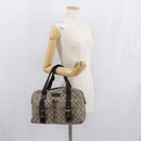 GUCCI GG Supreme Hand Bag PVC Beige 140959 Auth ka1794-24