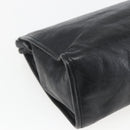 GUCCI Clutch Bag Leather Black Gold 575991 Auth ka1797-11