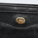 GUCCI Clutch Bag Leather Black Gold 575991 Auth ka1797-12