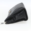 GUCCI Clutch Bag Leather Black Gold 575991 Auth ka1797-4
