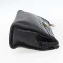 GUCCI Clutch Bag Leather Black Gold 575991 Auth ka1797-5