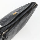 GUCCI Clutch Bag Leather Black Gold 575991 Auth ka1797-6