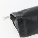 GUCCI Clutch Bag Leather Black Gold 575991 Auth ka1797-9