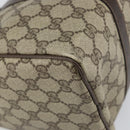 GUCCI GG Supreme Web Sherry Line Hand Bag PVC Beige 010 378 Auth ka1799-11
