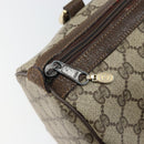 GUCCI GG Supreme Web Sherry Line Hand Bag PVC Beige 010 378 Auth ka1799-15