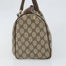 GUCCI GG Supreme Web Sherry Line Hand Bag PVC Beige 010 378 Auth ka1799-4