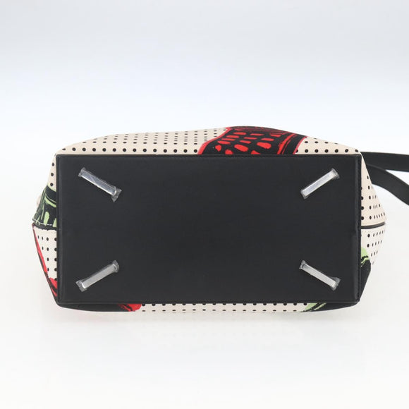 LOEWE Shoulder Bag Canvas 2way White Silver Auth ka1801M