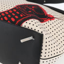 LOEWE Shoulder Bag Canvas 2way White Silver Auth ka1801M-9