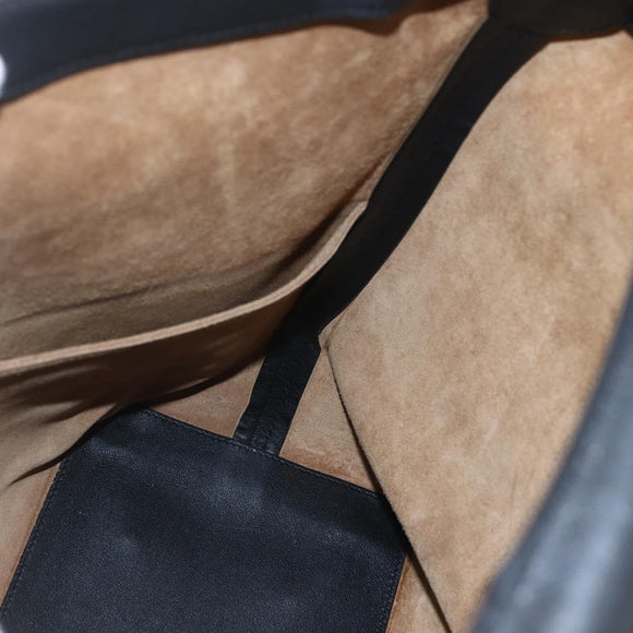 LOEWE Shoulder Bag Canvas 2way White Silver Auth ka1801M