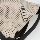 LOEWE Shoulder Bag Canvas 2way White Silver Auth ka1801M-6