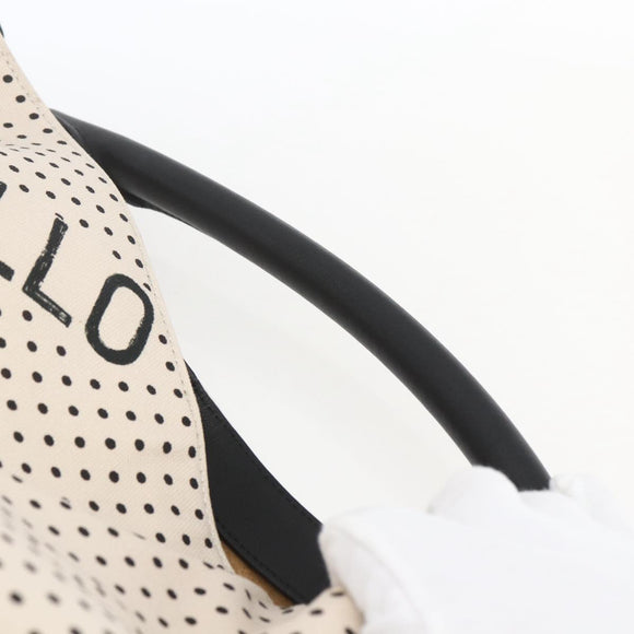 LOEWE Shoulder Bag Canvas 2way White Silver Auth ka1801M