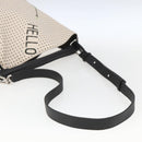 LOEWE Shoulder Bag Canvas 2way White Silver Auth ka1801M-8