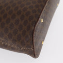 CELINE Macadam Canvas Shoulder Bag PVC Leather Brown Gold Auth ka1802V-15