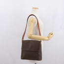 CELINE Macadam Canvas Shoulder Bag PVC Leather Brown Gold Auth ka1802V-26