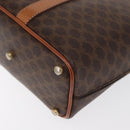 CELINE Macadam Canvas Shoulder Bag PVC Leather Brown Gold Auth ka1805-15