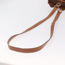 CELINE Macadam Canvas Shoulder Bag PVC Leather Brown Gold Auth ka1805-7