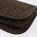 CELINE C Sulky Shoulder Bag Canvas Brown Gold Auth ka1806-13