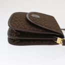 CELINE C Sulky Shoulder Bag Canvas Brown Gold Auth ka1806-4