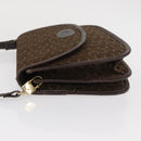 CELINE C Sulky Shoulder Bag Canvas Brown Gold Auth ka1806-5