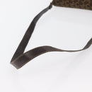 CELINE C Sulky Shoulder Bag Canvas Brown Gold Auth ka1806-7
