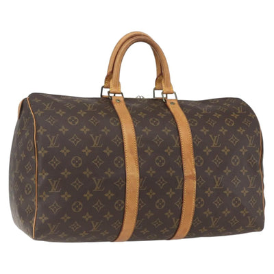 LOUIS VUITTON Monogram Keepall 45 Boston Bag M41428 LV Auth ka1807