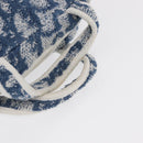 Christian Dior Trotter Canvas Hand Bag Pile Blue Auth ka1808-7