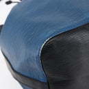 LOUIS VUITTON Epi Petit Noe Shoulder Bag Bicolor Black Blue M44152 Auth ka181-14