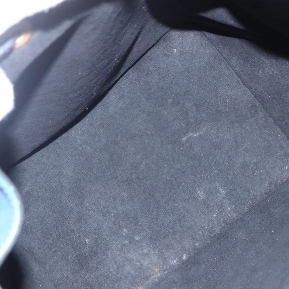 LOUIS VUITTON Epi Petit Noe Shoulder Bag Bicolor Black Blue M44152 Auth ka181