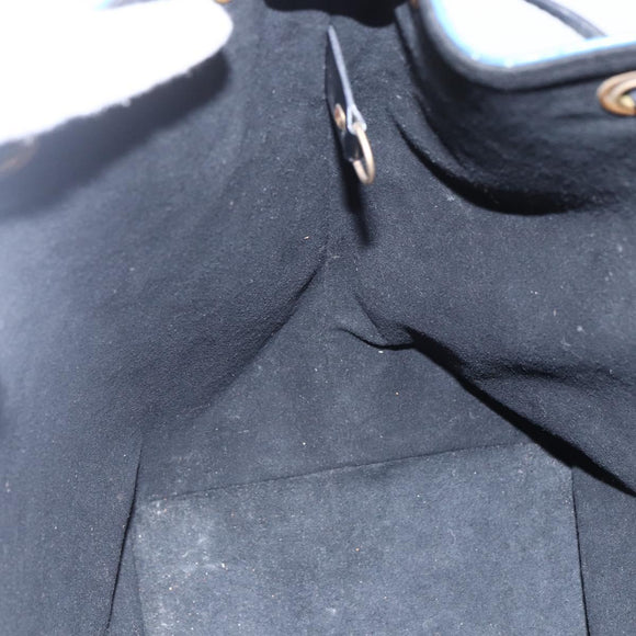 LOUIS VUITTON Epi Petit Noe Shoulder Bag Bicolor Black Blue M44152 Auth ka181