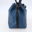 LOUIS VUITTON Epi Petit Noe Shoulder Bag Bicolor Black Blue M44152 Auth ka181-3