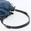 LOUIS VUITTON Epi Petit Noe Shoulder Bag Bicolor Black Blue M44152 Auth ka181-7