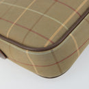 Burberrys Nova Check Shoulder Bag Canvas Beige Gold Auth ka1816-14