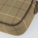 Burberrys Nova Check Shoulder Bag Canvas Beige Gold Auth ka1816-15