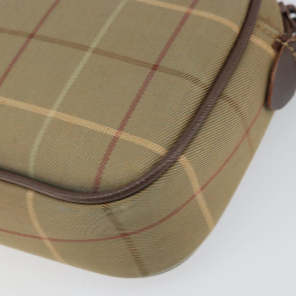 Burberrys Nova Check Shoulder Bag Canvas Beige Gold Auth ka1816