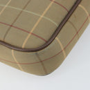 Burberrys Nova Check Shoulder Bag Canvas Beige Gold Auth ka1816-16