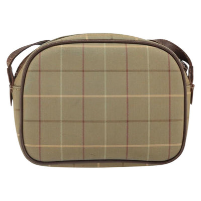 Burberrys Nova Check Shoulder Bag Canvas Beige Gold Auth ka1816 - 0