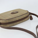 Burberrys Nova Check Shoulder Bag Canvas Beige Gold Auth ka1816-6