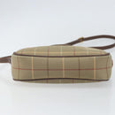 Burberrys Nova Check Shoulder Bag Canvas Beige Gold Auth ka1816-5