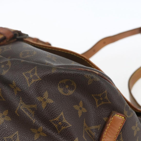 LOUIS VUITTON Monogram Saumur 35 Shoulder Bag M42254 LV Auth ka1823