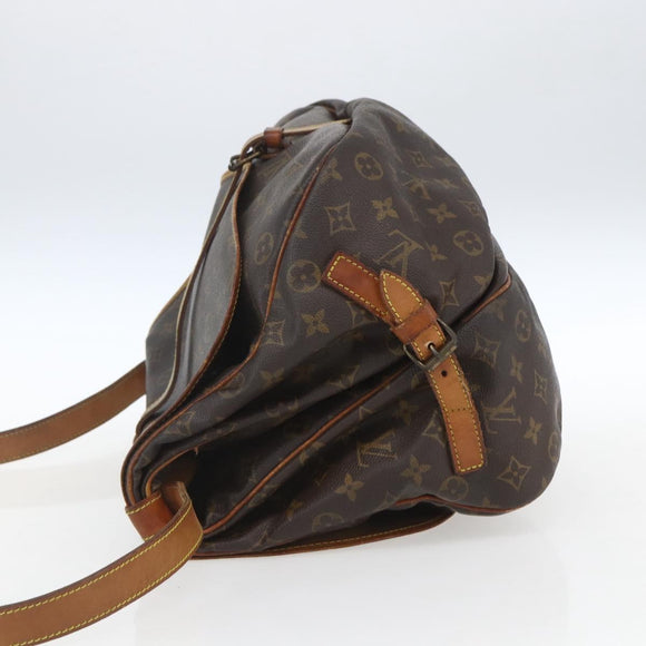 LOUIS VUITTON Monogram Saumur 35 Shoulder Bag M42254 LV Auth ka1823