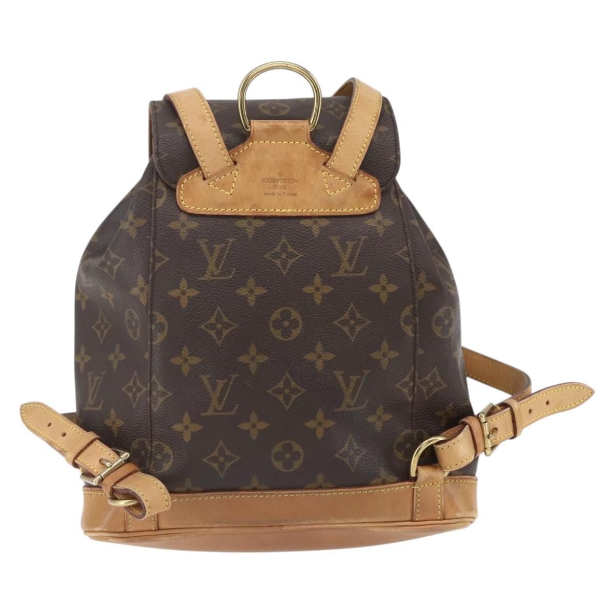 LOUIS VUITTON Monogram Montsouris MM Backpack M51136 LV Auth ka1825