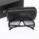 CHANEL Sunglasses plastic Black CC Auth ka1827-11