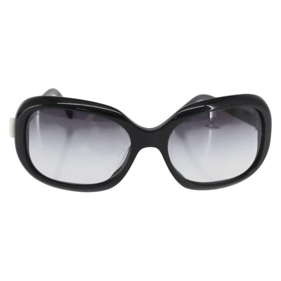 CHANEL Sunglasses plastic Black CC Auth ka1827